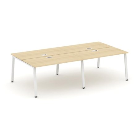Рабочая станция 2-х сторонняя SN-6A.DRS-044 (3160х1432х750) (Акация Лорка/Металл Белый)