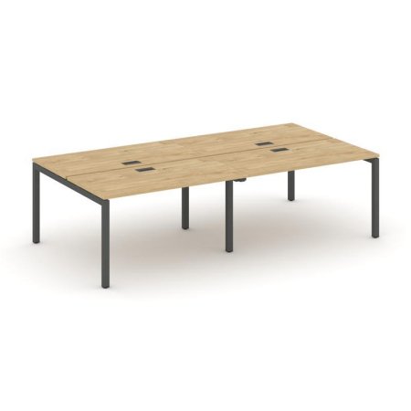 Рабочая станция 2-х сторонняя SN-5P.DRS-054 (3160х1632х750) (Тиквуд Светлый/Металл Антрацит)