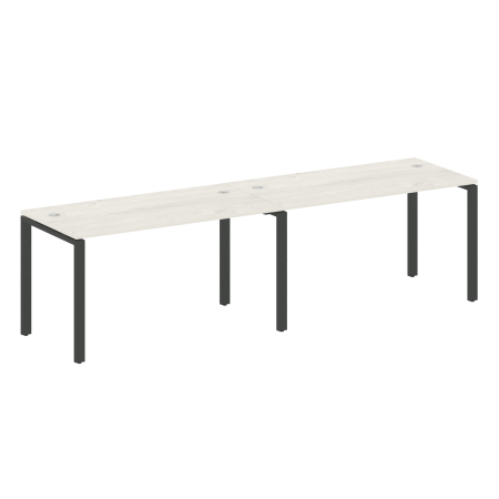 Рабочая станция на 2 раб.места Metal System Style БП.СМ-2.3 2800x720x750 (Дуб Наварра/Антрацит металл)