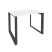 Стол рабочий на О-образном м/к Onix O.MO-SP-1.7 980x720x750 (Тиквуд Темный/Белый Металл)