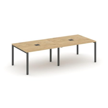 Стол переговорный SN-6P.SPRG-044 (3160х1180х750) (Тиквуд Светлый/Металл Антрацит)