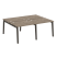 Рабочая станция на деревянных опорах Onix Wood OW.D.RS-4.1.8 1960x1635x750 (Тиквуд Светлый/Дуб Темный) Рабочая станция на деревянных опорах Onix Wood OW.D.RS-4.1.8 1960x1635x750 (Тиквуд Светлый/Дуб Темный)