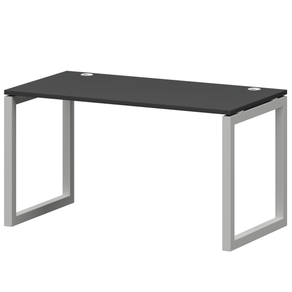 Стол на металлокаркасе Смарт СМС25-О-10К.73.Пр50 1000x730x750 (Графит/Белый)