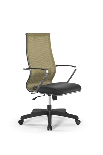 Кресло для руководителя Метта Sit 10 B2-163K - T+Extra /Km00/Wm12/K5cL(M09.B02.G15.W01) (Золотой | Черный)