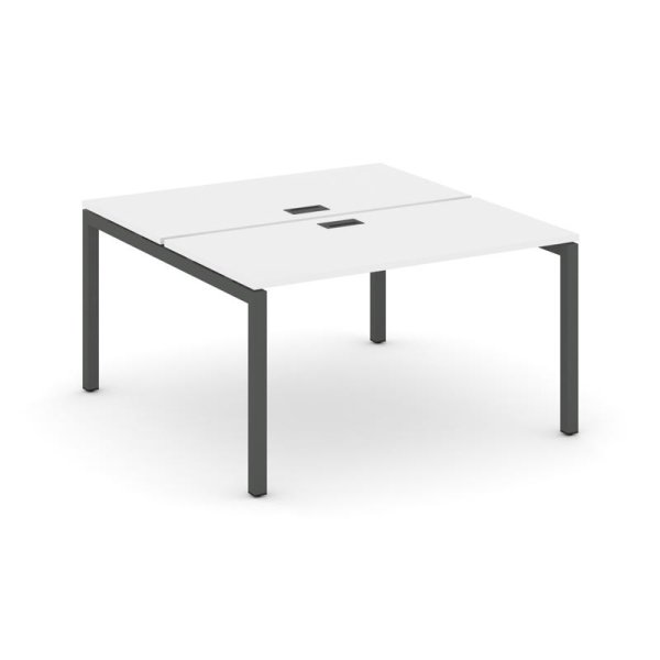 Рабочая станция 2-х сторонняя SN-5P.DRS-013 (1380х1432х750) (Белый/Металл Антрацит)