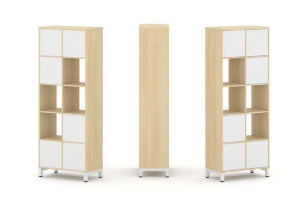 Набор стеллажа 1 сторонний, 5 ярусов SN.NS-521 (754х400х1982) (Акация Лорка/Белый/Металл Белый) Набор стеллажа 1 сторонний, 5 ярусов SN.NS-521 (754х400х1982) (Акация Лорка/Белый/Металл Белый)