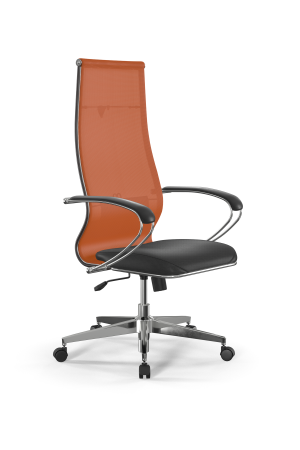 Кресло для руководителя Метта Sit 10 B1-163K - T+Extra /Km00/Wm12/K1cL(M09.B22.G18.W02) (Черный | Оранжевый)