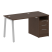 Рабочая станция Metal System Style БА.РС-СТП-1.1 1412x720x750 (Дуб Наварра/Серый металл) Рабочая станция Metal System Style БА.РС-СТП-1.1 1412x720x750 (Дуб Наварра/Серый металл)