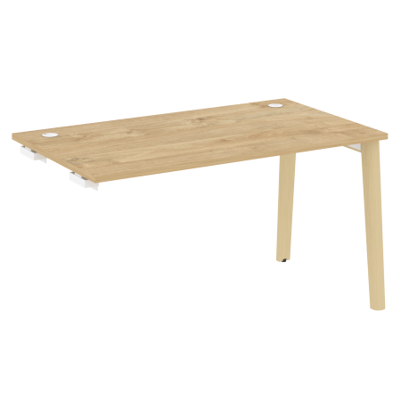 Стол-приставка к опорным элементам на деревянных опорах Onix Wood OW.SPR-3.8 1380x800x750 (Тиквуд Светлый/Дуб Светлый)