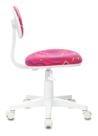 Кресло детское CH-W201NX малиновый Sticks 05 крестов. пластик пластик белый (Розовый)