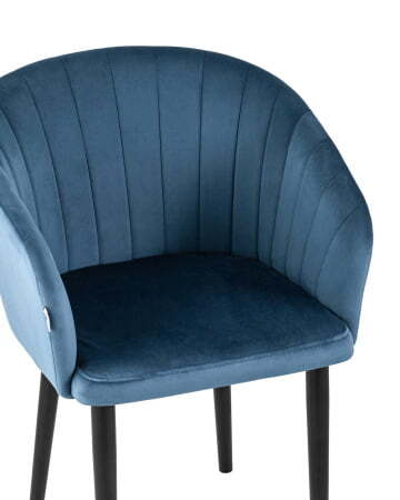 Стул с подлокотниками Нейтон велюр пыльно-синий (Стул Нейтон синий) Стул с подлокотниками Нейтон велюр пыльно-синий (Стул Нейтон синий)