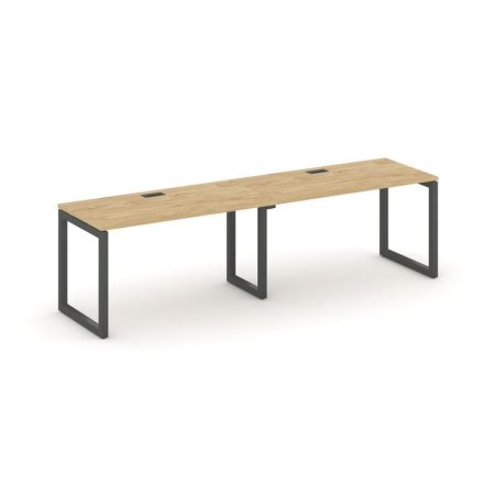 Рабочая станция 1 сторонняя SN-5O.ORS-014 (3160х700х750) (Тиквуд Светлый/Металл Антрацит)