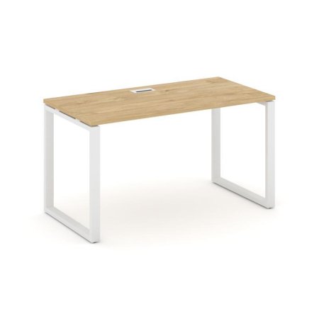 Стол письменный SN-6O.SP-001 (980х600х750) (Тиквуд Светлый/Металл Белый)