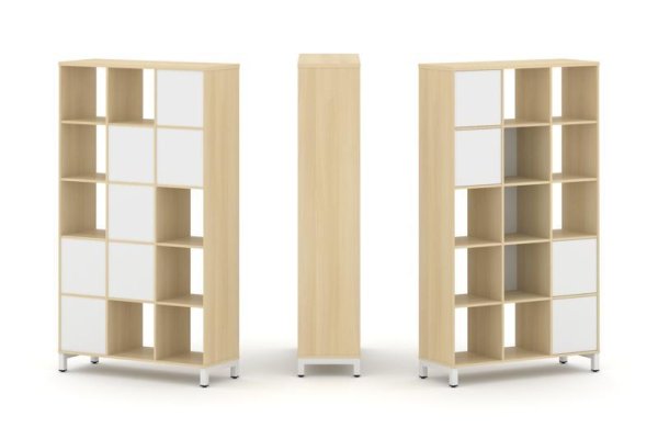 Набор стеллажа 1 сторонний, 5 ярусов SN.NS-531 (1121х400х1982) (Акация Лорка/Белый/Металл Белый) Набор стеллажа 1 сторонний, 5 ярусов SN.NS-531 (1121х400х1982) (Акация Лорка/Белый/Металл Белый)