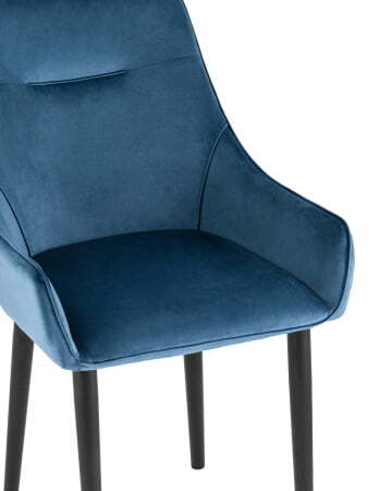 Стул Джоан велюр пыльно-синий (Стул Джоан синий)