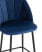 Стул полубарный Логан велюр синий (Стул полубарный Логан синий)