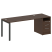 Рабочая станция с опорной тумбой Metal System Style БП.РС-СТП-1.4 2012x720x750 (Дуб Наварра/Серый металл) Рабочая станция с опорной тумбой Metal System Style БП.РС-СТП-1.4 2012x720x750 (Дуб Наварра/Серый металл)