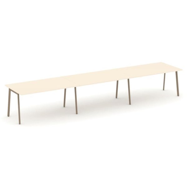 Стол переговорный ES.PRG-3.4-P (4740х980х750) (Сатин/Металл Латте) Стол переговорный ES.PRG-3.4-P (4740х980х750) (Сатин/Металл Латте)