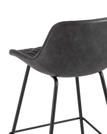 Стул полубарный TEXAS экокожа серый (Стул полубарный Texas серый)