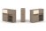 Тумба двойная + низкая надставка ES.NB.2N-14 (1500х410х1135) (Латте/Тиквуд Светлый)