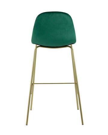 Стул барный Валенсия велюр зеленый золотые ножки (Стул барный Валенсия зеленый)