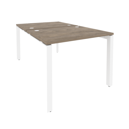 Рабочая станция на П-образном м/к Onix O.MP-D.RS-2.1.8 980x1635x750 (Тиквуд Темный/Белый Металл)