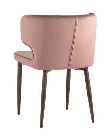 Стул Матео велюр пыльно-розовый ножки дерево (Стул Матео пыльно-розовый)