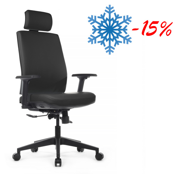 Офисное кресло Boston KB023H Черный (Черный) Офисное кресло Boston KB023H Черный (Черный)