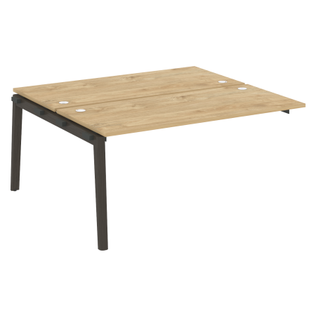 Наборный элемент рабочей станции на деревянных опорах Onix Wood OW.2.NRS-4.7 1580x1475x750 (Тиквуд Светлый/Дуб Темный)