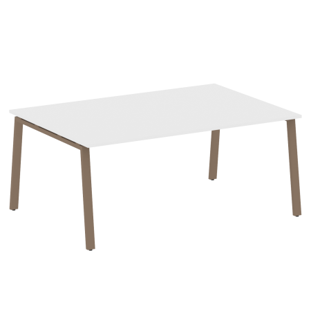 Стол для переговоров (1 столешница) на А-образном м/к Metal System Style БА.ПРГ-1.5 1800x1235x750 (Белый/Мокко металл)