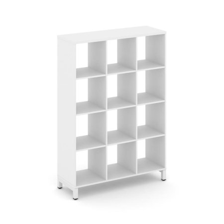 Каркас стеллажа 4 яруса SN.KS-430 (1121х400х1615) (Белый/Металл Белый)