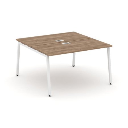 Рабочая станция 2-х сторонняя SN-4A.DRS-001 (980х1232х750) (Дуб Табак/Металл Белый)