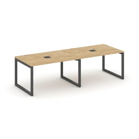 Стол переговорный SN-5O.SPRG-014 (3160х980х750) (Тиквуд Светлый/Металл Антрацит)