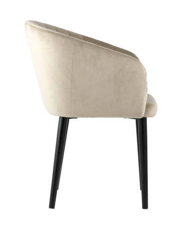 Стул с подлокотниками Нейтон велюр бежевый (Стул Нейтон бежевый)