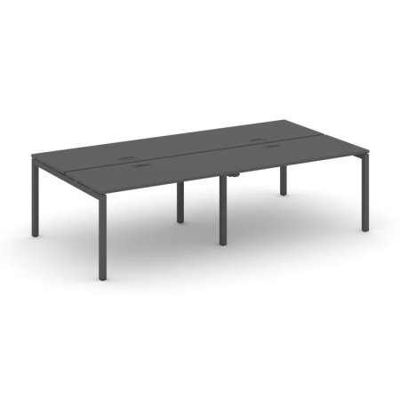 Рабочая станция 2-х сторонняя SN-5P.DRS-054 (3160х1632х750) (Антрацит/Металл Антрацит)