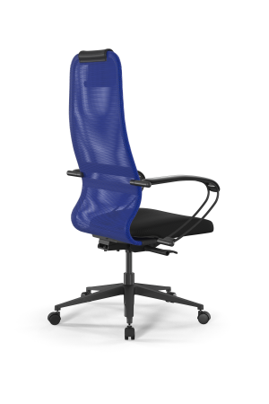 Кресло для руководителя Метта SynchroSit 8 B1-8K - X1+UMF(X1) /Uh00/Wh00/K1bL(M24.B11.G19.W02) (Синий | Черный)