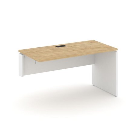 Стол-приставка к опорным элементам SN-D.OPRS-004(L) (1580х600х750) (Тиквуд Светлый/Белый)