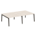 Рабочая станция на деревянных опорах Onix Wood OW.D.RS-4.3.8 2760x1635x750 (Тиквуд Светлый/Дуб Темный) Рабочая станция на деревянных опорах Onix Wood OW.D.RS-4.3.8 2760x1635x750 (Тиквуд Светлый/Дуб Темный)