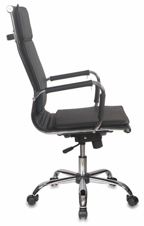 Кресло руководителя CH-993 черный эко.кожа крестов. металл хром (Черный)