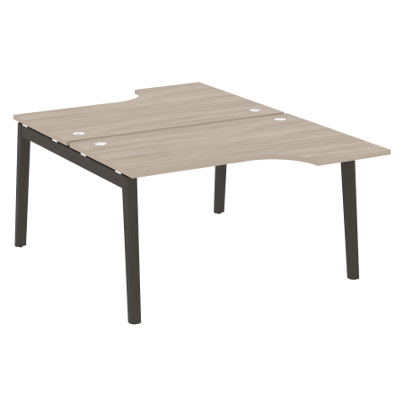 Рабочая станция на деревянных опорах Onix Wood OW.D.SA-2 1380x1995x750 (Дуб Аттик/Дуб Темный)