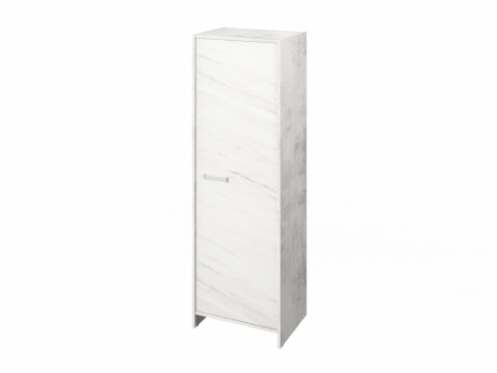 Гардероб FI-621.G. Фурнитура INOX 600х460х1861 (Хромикс Белый/Мрамор Леванто белый)