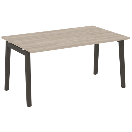 Стол переговорный на деревянных опорах Onix Wood OW.PRG-1.4 1580x980x750 (Дуб Аттик/Дуб Темный)