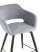 Стул полубарный Саймон велюр серый (Стул полубарный Саймон серый)