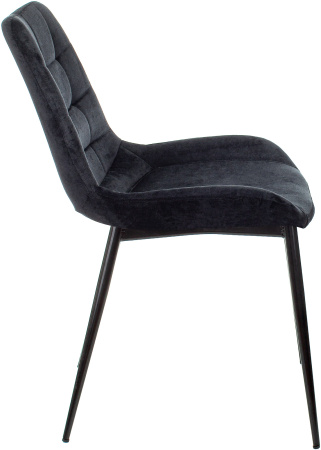 Стул для кухни KF-6_2 комплект 2шт черный Light 20 металл черный на ножках (KF-6/LT20_2) (Черный)