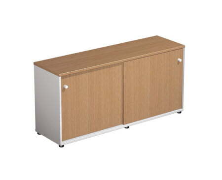 Шкаф-купе низкий Profiquadro КВ 381 БВ 1570x460x757 (Орех ногаро/Белый премиум)