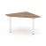 Угловой элемент переговорного стола SN-6.UPRG-031 (1180х1180х750) (Тиквуд Светлый/Металл Антрацит) Угловой элемент переговорного стола SN-6.UPRG-031 (1180х1180х750) (Тиквуд Светлый/Металл Антрацит)