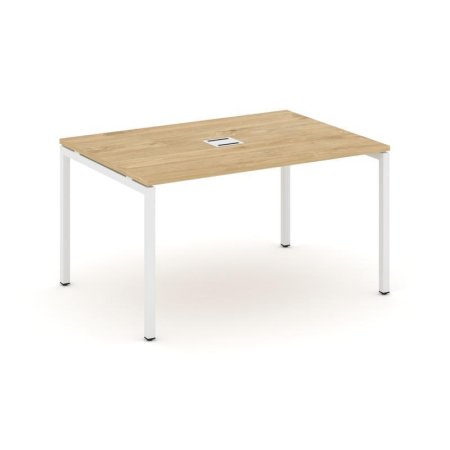 Стол переговорный SN-4P.SPRG-001 (980х980х750) (Тиквуд Светлый/Металл Белый)