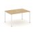 Стол переговорный SN-4P.SPRG-002 (1180х980х750) (Тиквуд Светлый/Металл Антрацит) Стол переговорный SN-4P.SPRG-002 (1180х980х750) (Тиквуд Светлый/Металл Антрацит)