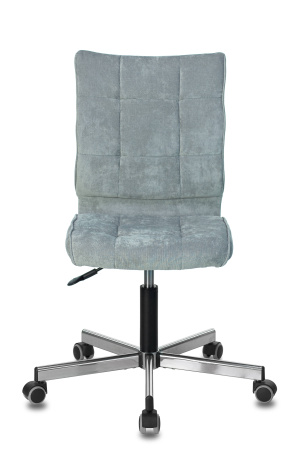 Кресло Бюрократ CH-330M/LT-28 без подлокотников серо-голубой крестовина металл (Компьютерное кресло CH-330M серый)