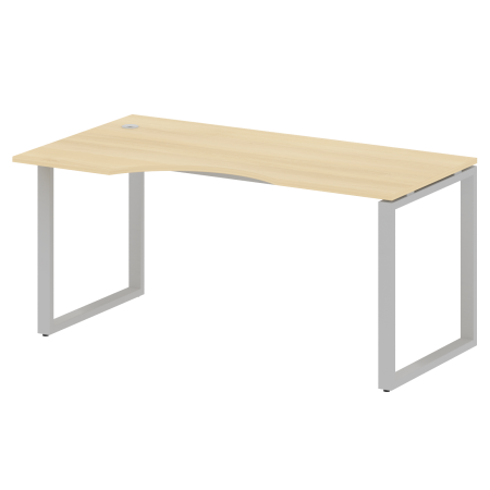 Стол криволинейный левый Metal System Style БО.СА-1 Л 1600x900x750 (Акация/Серый металл)